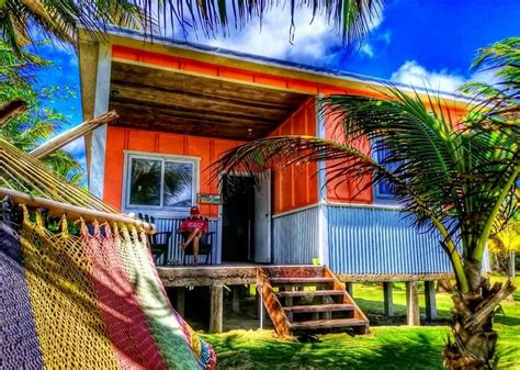 a colorful Caribbean bungalow
