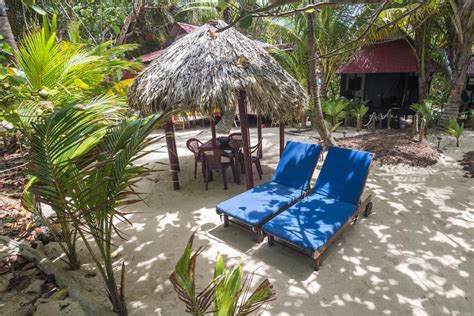 lounge chairs in the sand